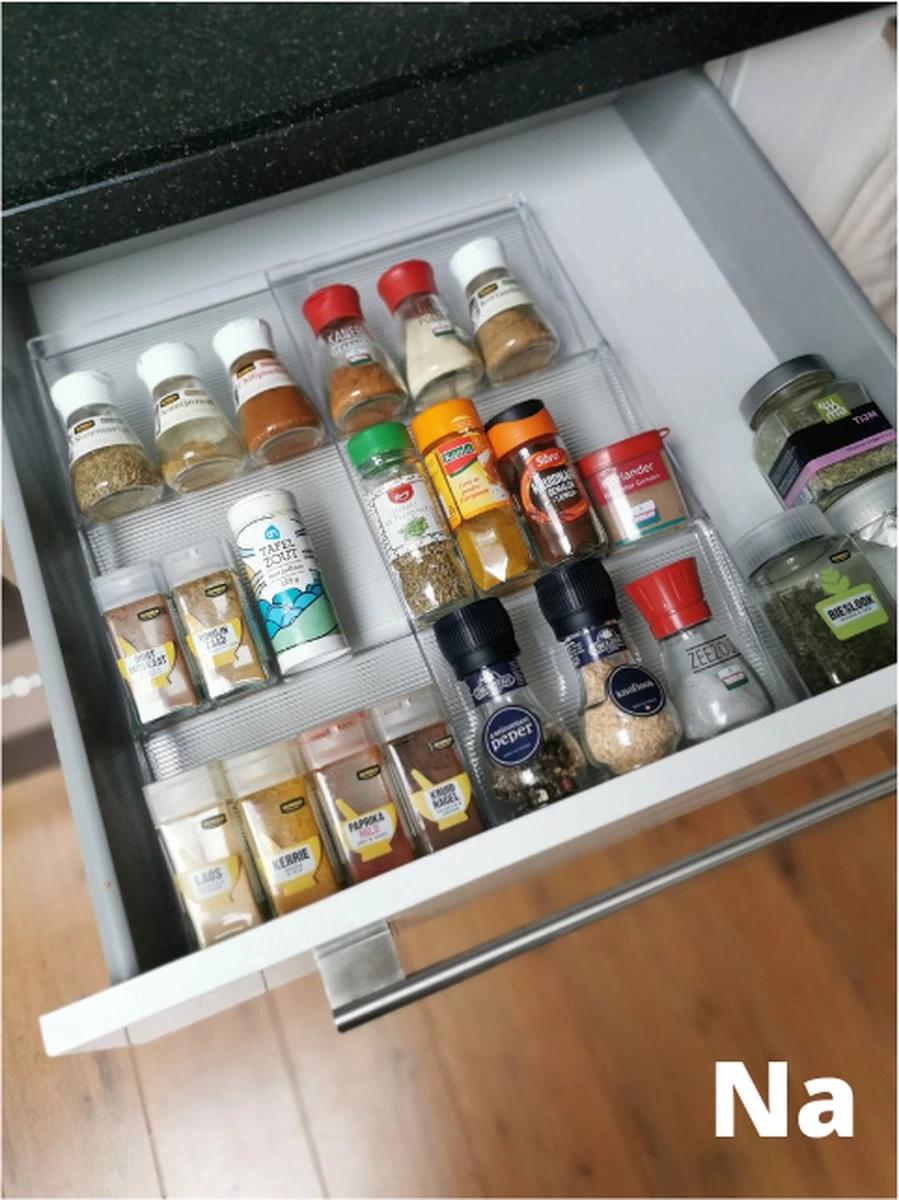 Merkloos Kruidenrek Lade - Kruiden Organizer - Kruidenrek Uitschuifbaar - Lade Organizer - Kruiden Opbergen Lade - Kruidenrekje Schuif - Min. 20x42 Max. 40x42 2 Merkloos Kruidenrek Lade - Kruiden Organizer - Kruidenrek Uitschuifbaar - Lade Organizer - Kruiden Opbergen Lade - Kruidenrekje Schuif - Min. 20x42 Max. 40x42 - Afbeelding 2