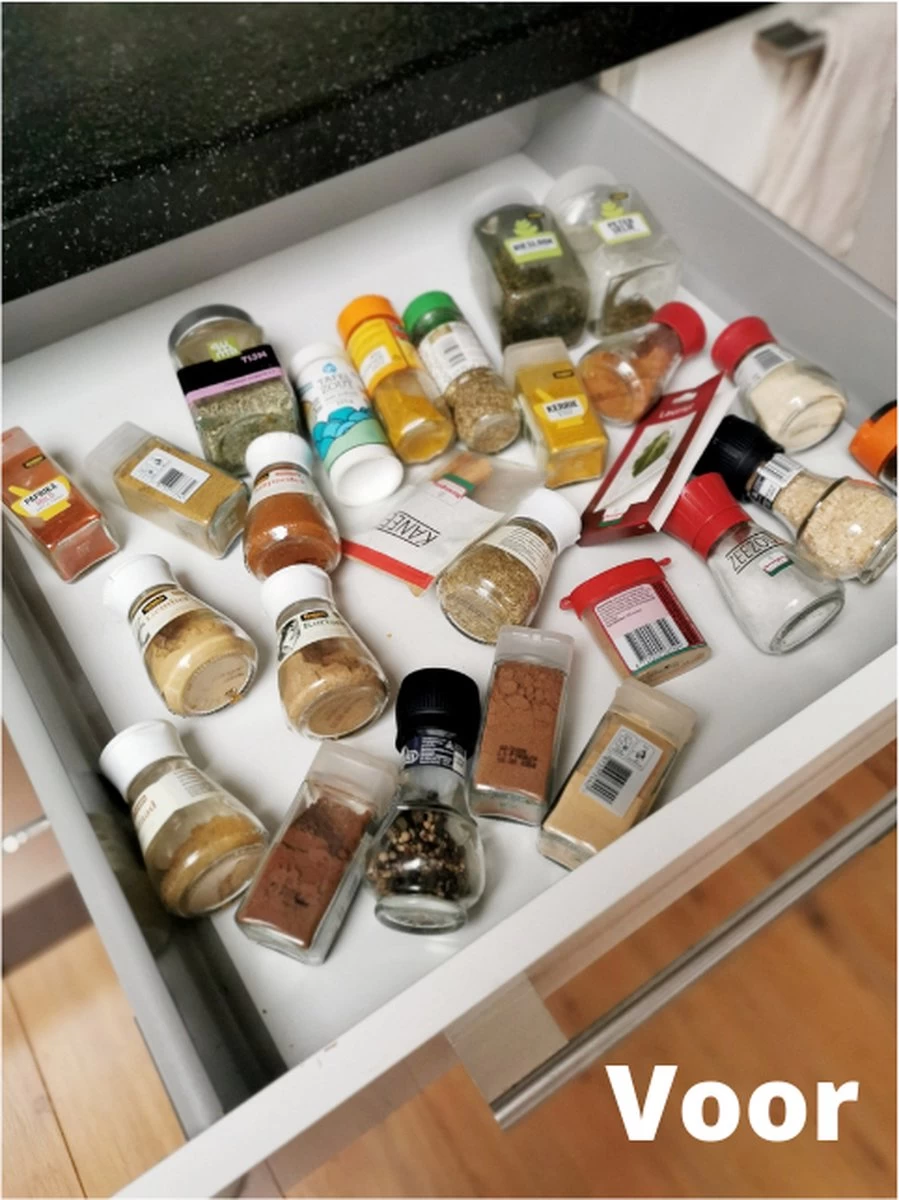 Merkloos Kruidenrek Lade - Kruiden Organizer - Kruidenrek Uitschuifbaar - Lade Organizer - Kruiden Opbergen Lade - Kruidenrekje Schuif - Min. 20x42 Max. 40x42 7 Merkloos Kruidenrek Lade - Kruiden Organizer - Kruidenrek Uitschuifbaar - Lade Organizer - Kruiden Opbergen Lade - Kruidenrekje Schuif - Min. 20x42 Max. 40x42 - Afbeelding 7