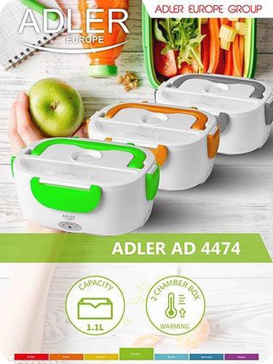 Adler AD 4474 Grijze Elektrische Lunchbox 10 Adler AD 4474 Grijze Elektrische Lunchbox - Afbeelding 10