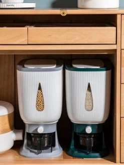 Deluqse Rijst Dispenser - Rijst Container - Grijs - Voedsel Dispenser - Rijst Opbergdoos - Rijst Bewaren - Rijst Opberg Container -Voedselopslag Winkel 906x1200 1