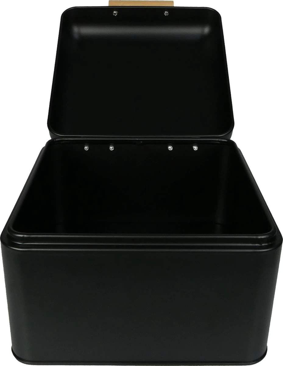 Shall BBHZ01 Broodbak Zwart Metaal 2 Shall BBHZ01 Broodbak Zwart Metaal - Afbeelding 2