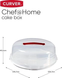 Curver Chef@home Taartdoos Laag - Sneeuwwit -Voedselopslag Winkel 943x1200 1